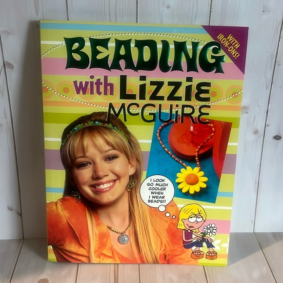 Lizzie McGuire beading book with Iron-Ons - Picture 1 of 4